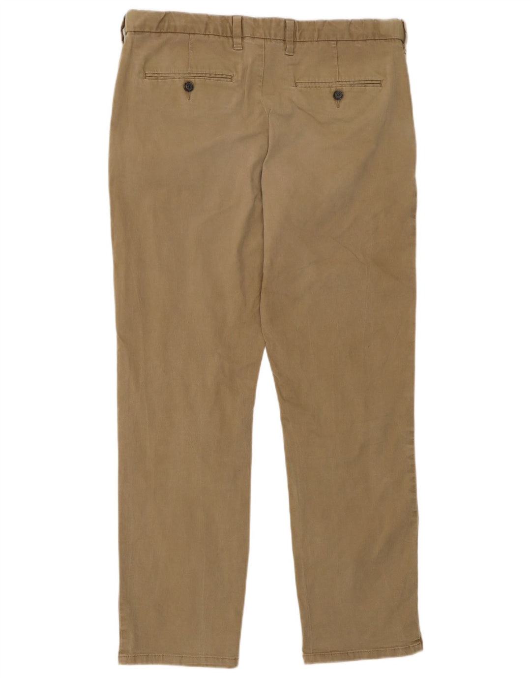 Marks & Spencer Herre Regular Fit Chinobukser W36 L31 Khaki Bomuld