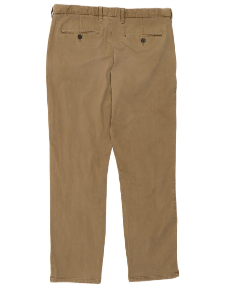 Marks & Spencer Herre Regular Fit Chinobukser W36 L31 Khaki Bomuld