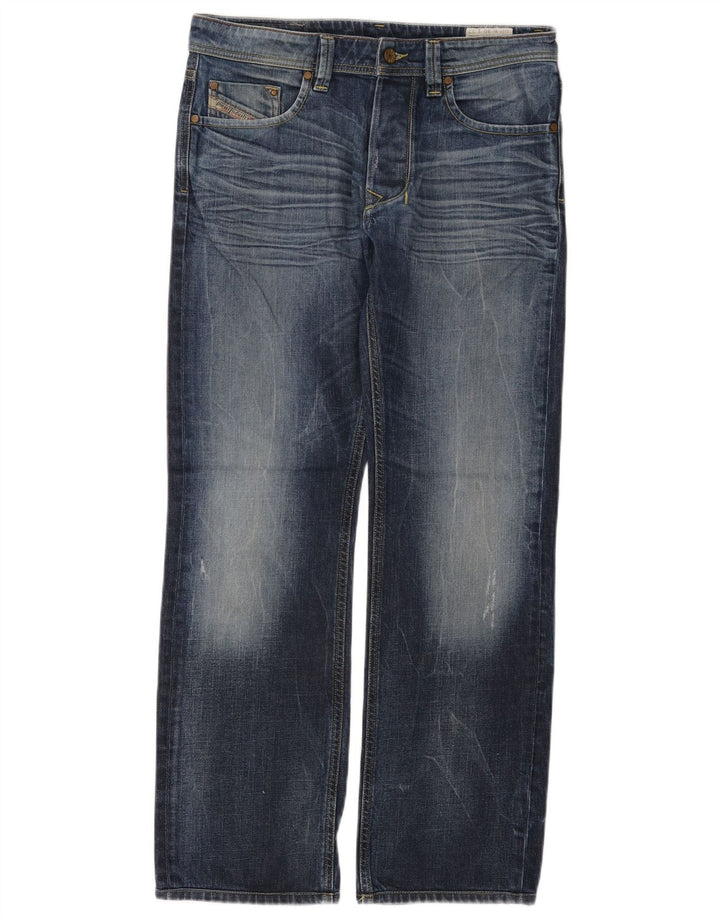 Diesel Herre Larkee Regular Straight Jeans W30 L32 Blå Bomuld