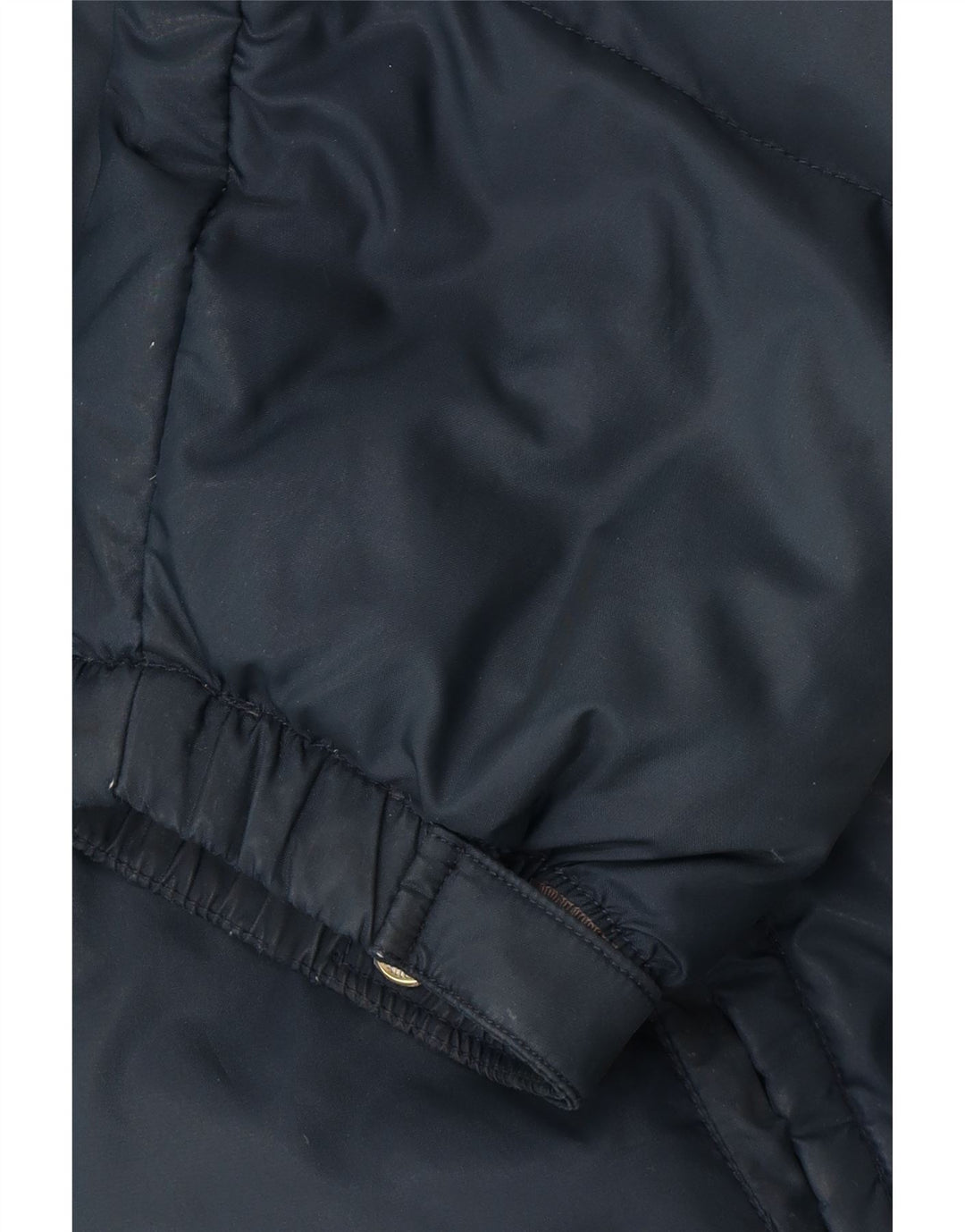 DIADORA Mens Hooded Padded Jacket UK 38 Medium Navy Blue Nylon Vintage Diadora and Second-Hand Diadora from Messina Hembry 