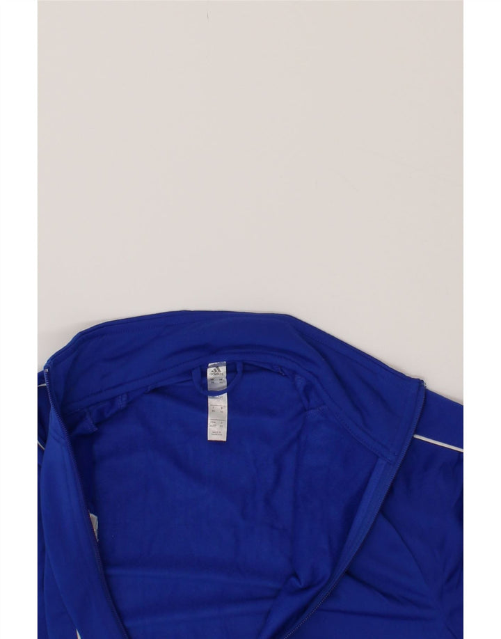 ADIDAS Mens Graphic Tracksuit Top Jacket XS Blue Polyester Vintage Adidas and Second-Hand Adidas from Messina Hembry 