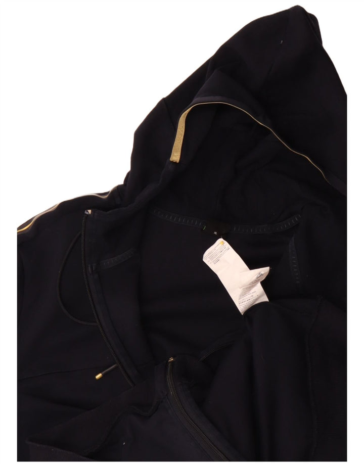 Hugo Boss Hættetrøje med lynlås til mænd XL Marineblå Bomuld Moderne