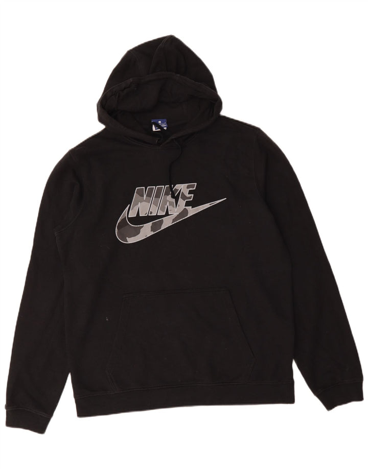 Nike grafisk hættetrøje til mænd mellem sort bomuld