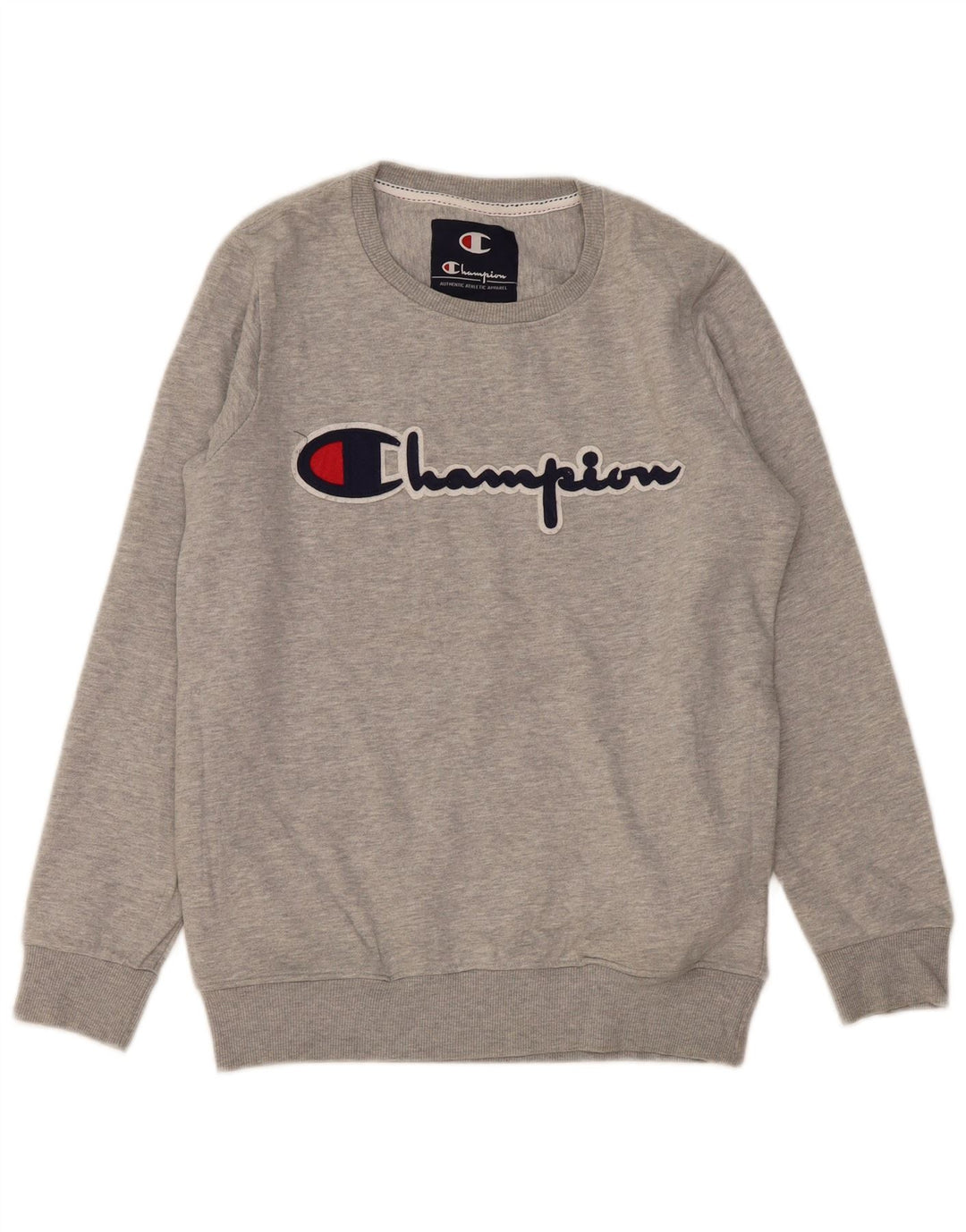 Champion Herre Grafisk Sweatshirt Jumper Medium Grå