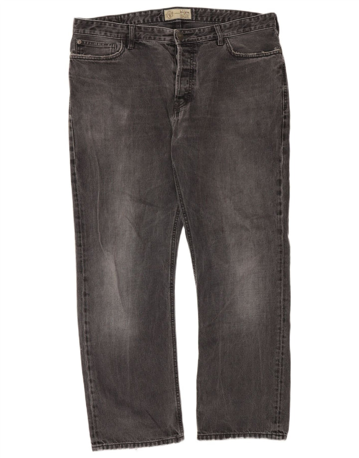 Fat Face Herre Straight Jeans W38 L30 Grå Bomuld
