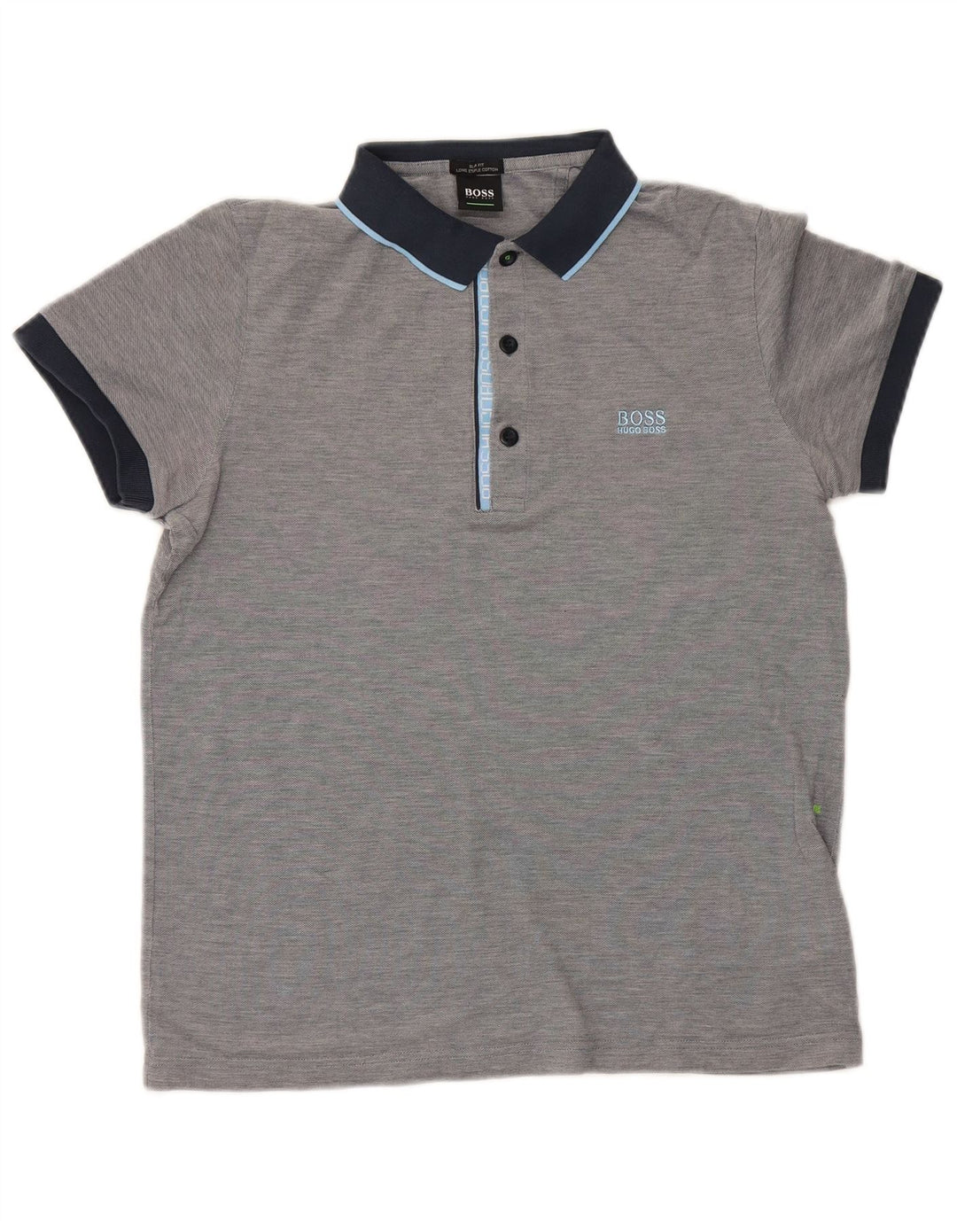 Hugo Boss Poloshirt til mænd mellemgrå Colourblock Bomuld