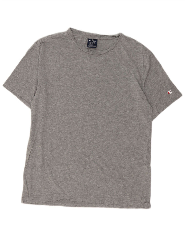 Adidas Herre T-Shirt Top Medium Grey Flecked Bomuld