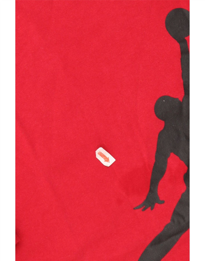 Jordan Herre Grafisk T-Shirt Top Lille Rød