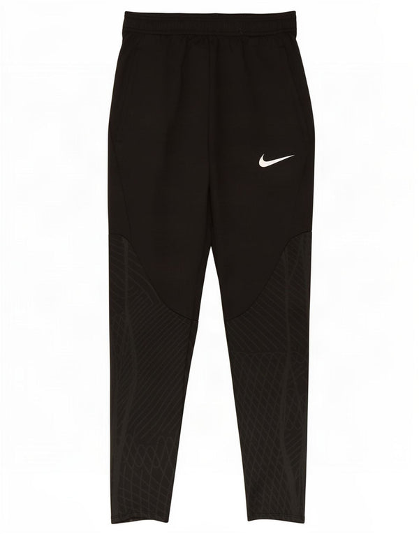 Nike drenge Dri Fit Slim træningsdragt bukser 12-13 år store sorte geometriske