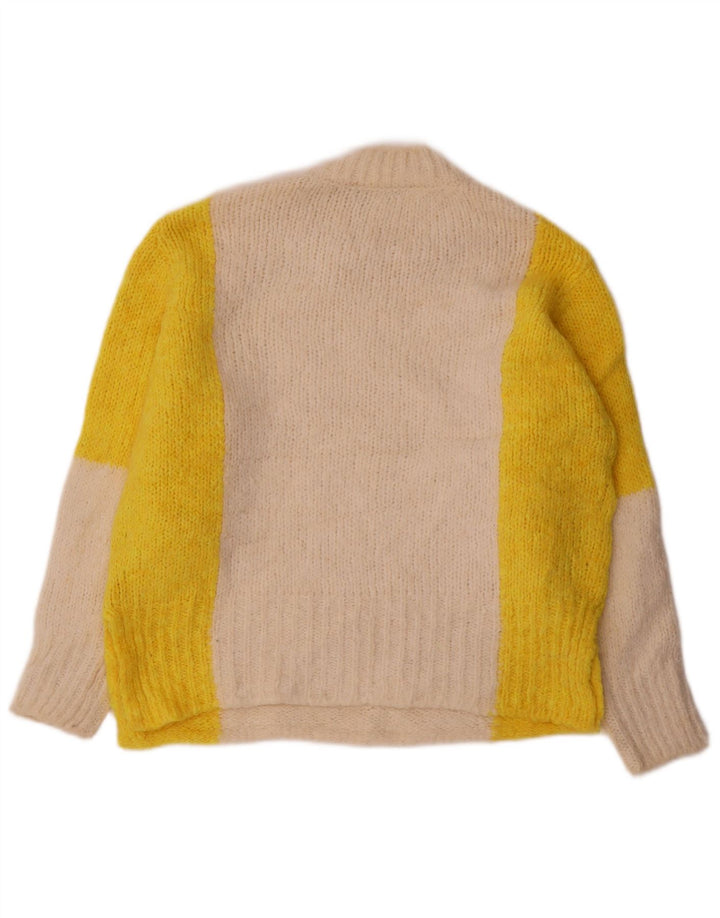 Marks & Spencer Dame Turtle Neck Jumper Sweater UK 10 Small Off White