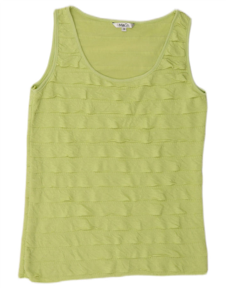 M&Co Damevest Top UK 14 Mellemgrøn Polyester