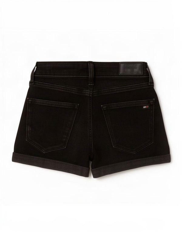 Tommy Hilfiger Dame Denim Shorts XS W24 Sort Bomuld