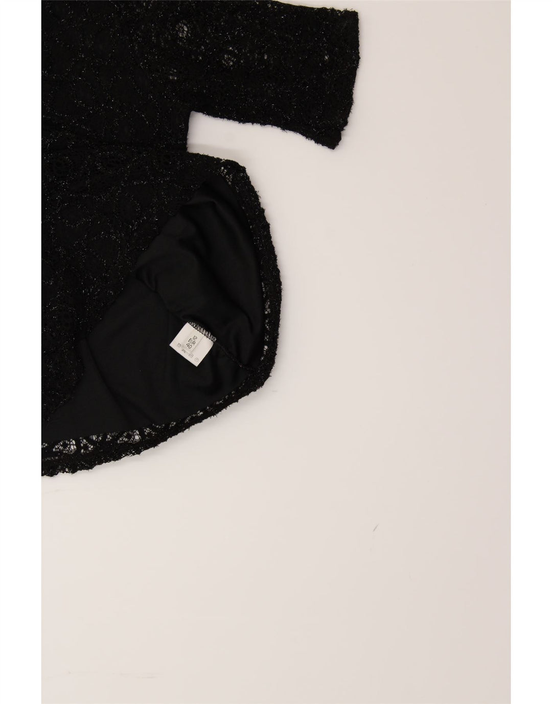 SASHA Womens Abstract Pattern Blouse Top UK 12 Medium Black Vintage Sasha and Second-Hand Sasha from Messina Hembry 