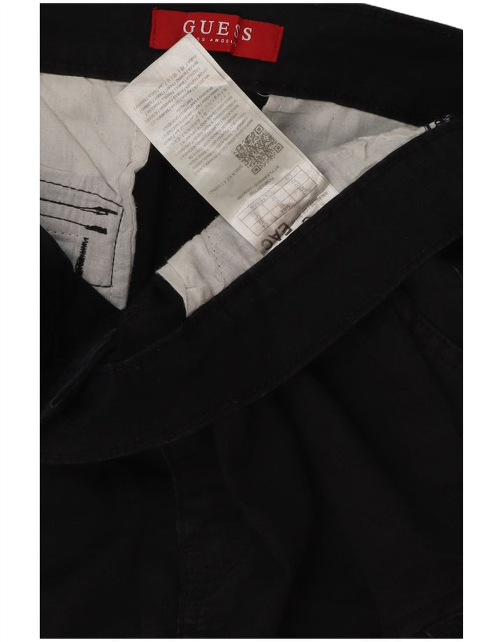 Guess Herre Cargo Shorts W32 Medium Sort Bomuld