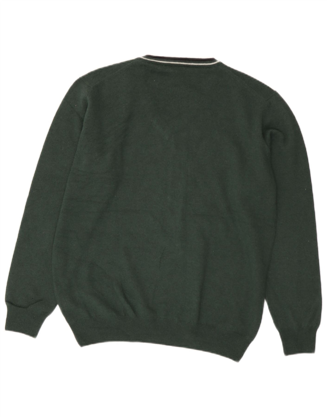 Fred Perry Boys V-hals sweater 15-16 år Grøn uld