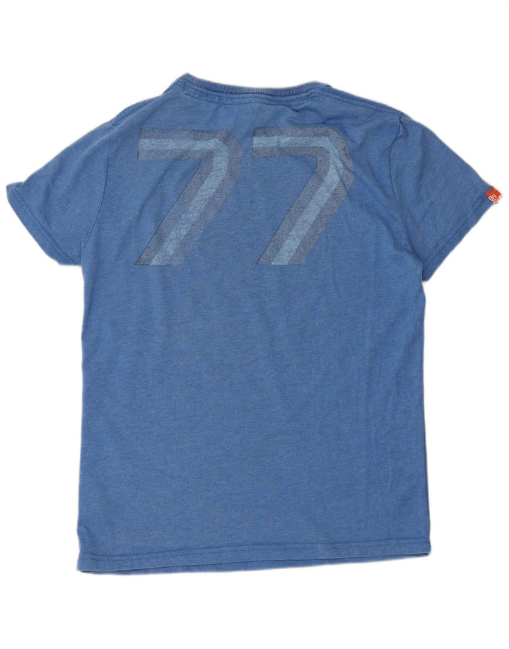 Superdry Grafisk T-shirt top mellemblå polyester til mænd