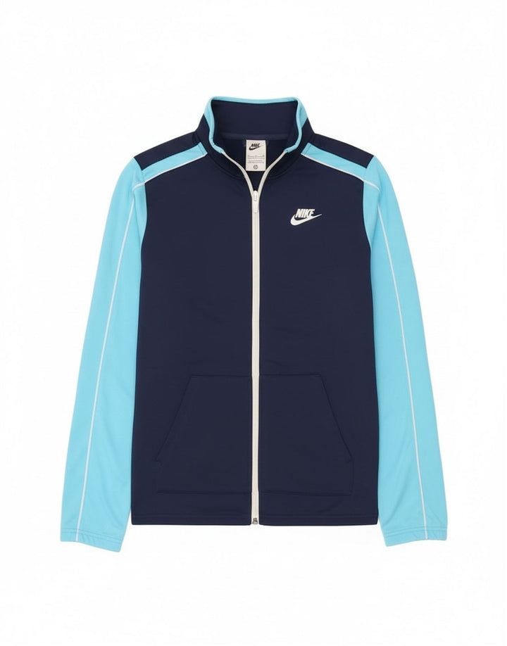 Nike træningsdragt topjakke til drenge 13-14 år XL Marineblå Colourblock