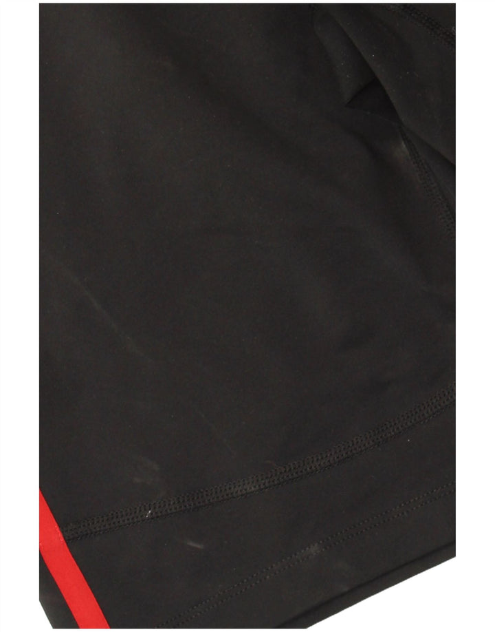 Nike Dame Dri Fit Sports Shorts UK 12 Medium Sort Colourblock Polyester