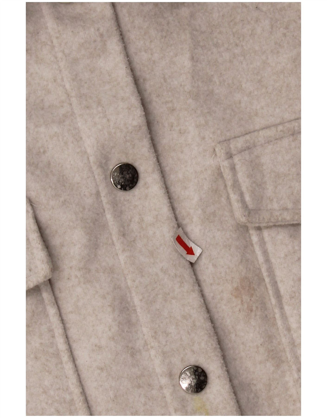Zara Dame Oversized Shacket Fleeceskjorte UK 16 Large Grå Polyester