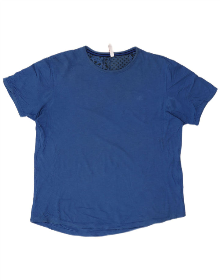 Sun68 Herre T-Shirt Top XL Blå Bomuld