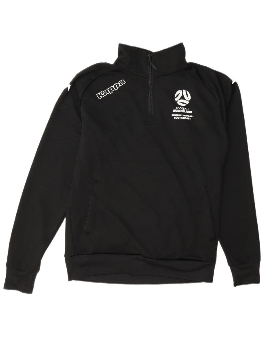 Kappa Herre Grafisk Pullover Træningsdragt Topjakke Medium Sort Polyester