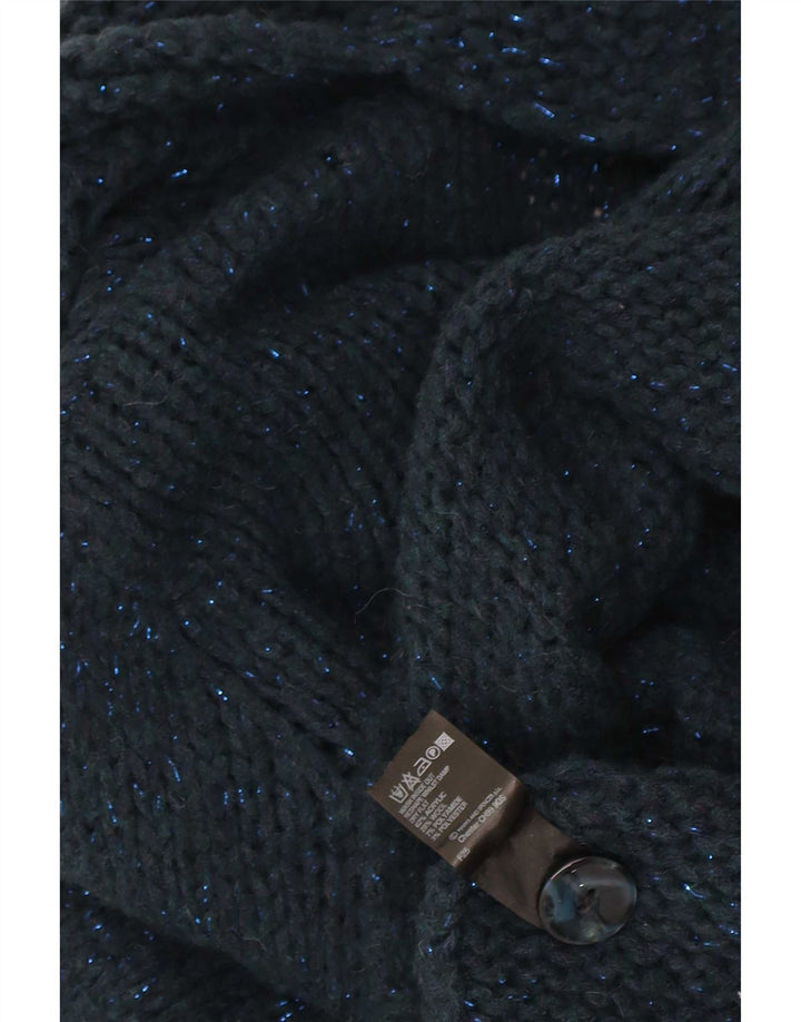 Marks & Spencer Dame Cardigan Sweater UK 16 Large Navy Blue Flecked