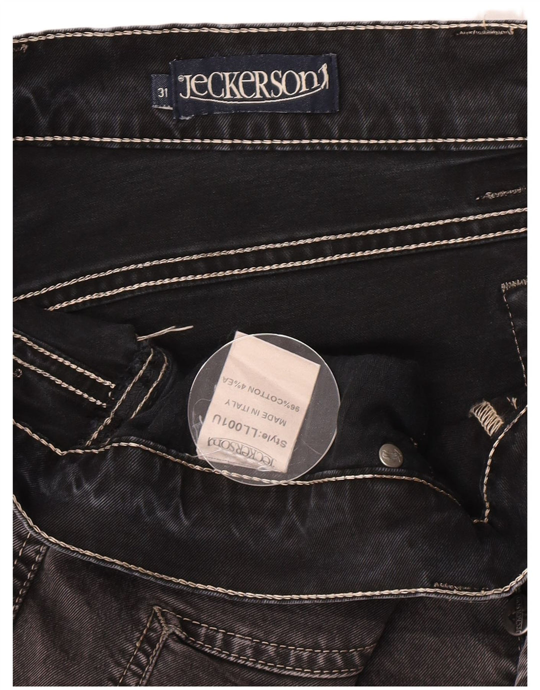 Jeckerson Straight Jeans til mænd W31 L30 Grå bomuld