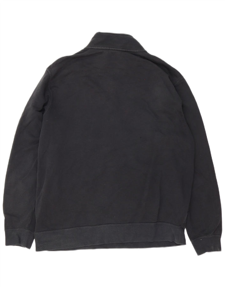 Nike Sweatshirt med lynlås til mænd, stor sort bomuld