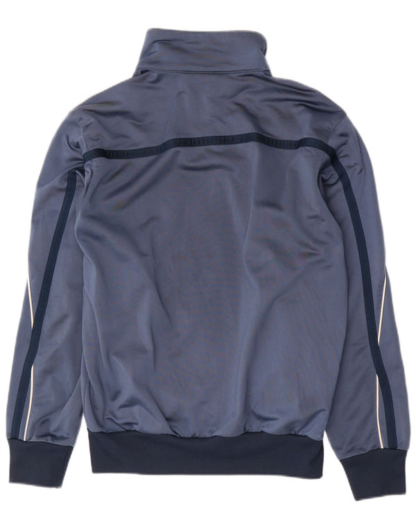 Diadora Mens Tracksuit Top Jacket UK 36 Small Blue Colourblock Polyester