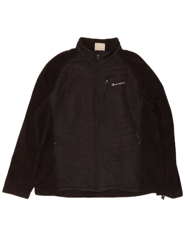 Champion Herre Fleecejakke UK 44 2XL Sort Polyester