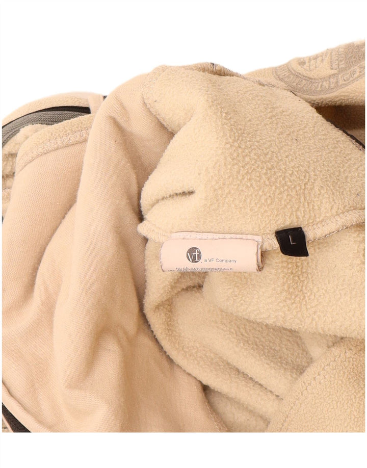 NAPAPIJRI Fleecejakke til kvinder UK 14 Large Beige Colourblock Polyester