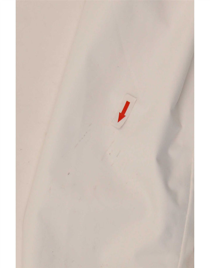 Helly Hansen Dame Grafisk Hætte regnjakke UK 10 Small White Polyester