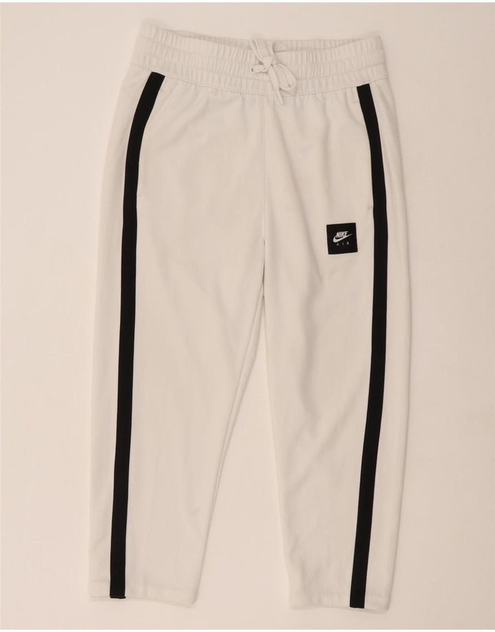 NIKE Mens Capri Tracksuit Trousers Small White Vintage Nike and Second-Hand Nike from Messina Hembry 