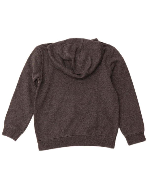 ADIDAS Grafisk hættetrøje til drenge 7-8 år Grå bomuld