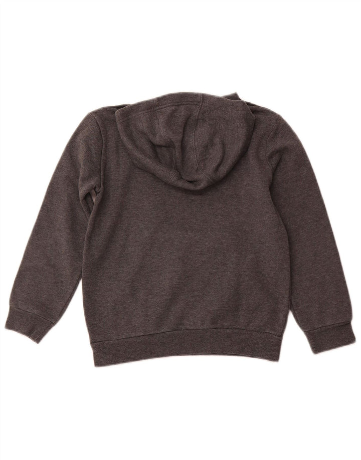 ADIDAS Grafisk hættetrøje til drenge 7-8 år Grå bomuld