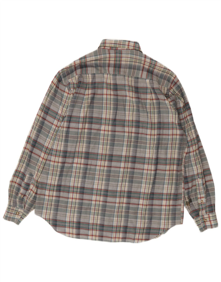 Henry Cottons Herre flannelskjorte str. 41 16 Stor flerfarvet tern