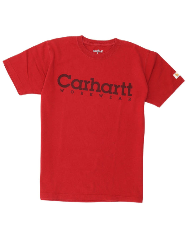 Carhartt Herre grafisk T-shirt Top Lille rød bomuld