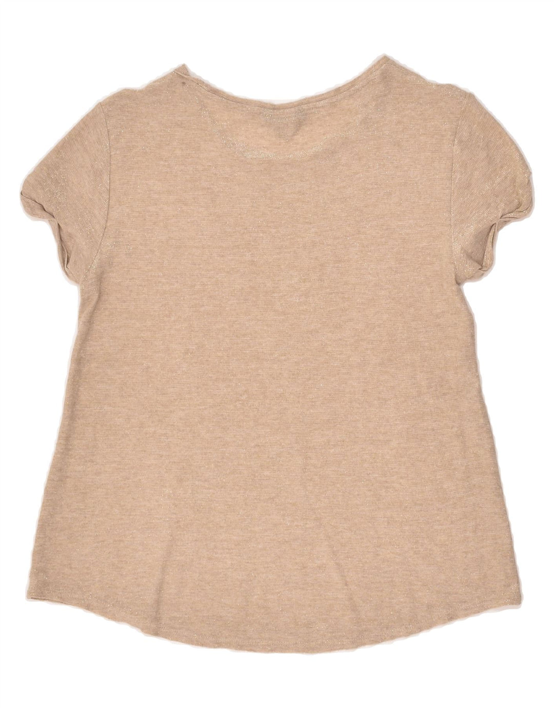 MASSIMO DUTTI Womens T-Shirt Top US 8 Medium Beige Vintage Massimo Dutti and Second-Hand Massimo Dutti from Messina Hembry 