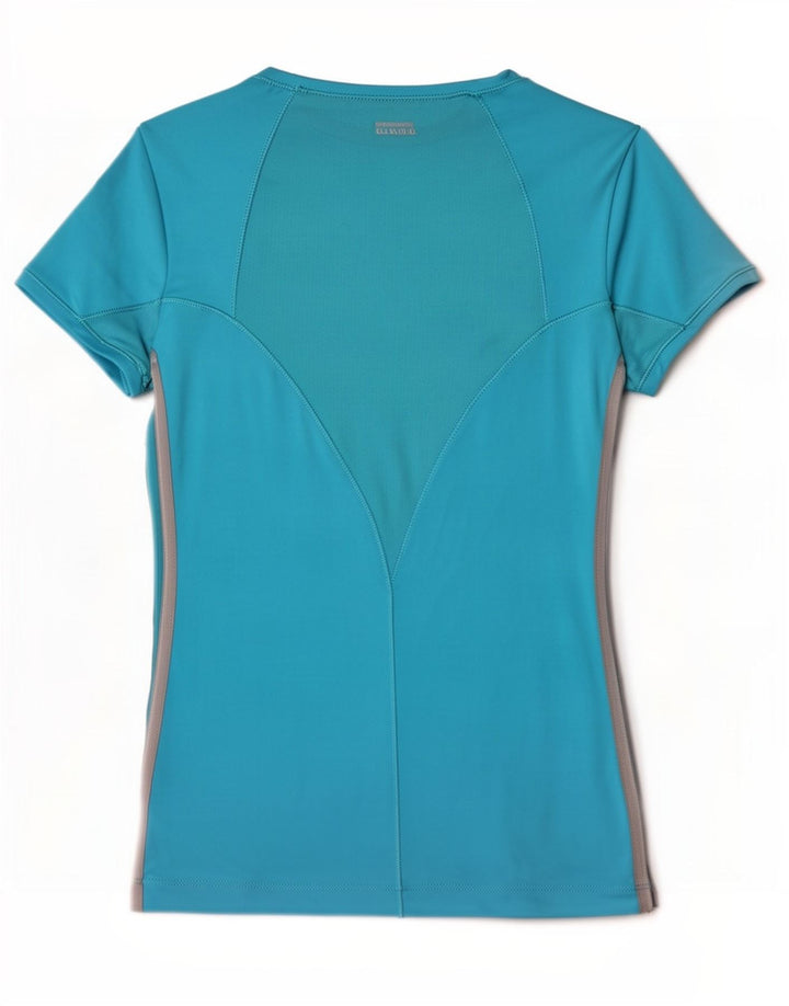 Adidas Dame Climacool T-Shirt Top UK 10 Small Blue Polyester