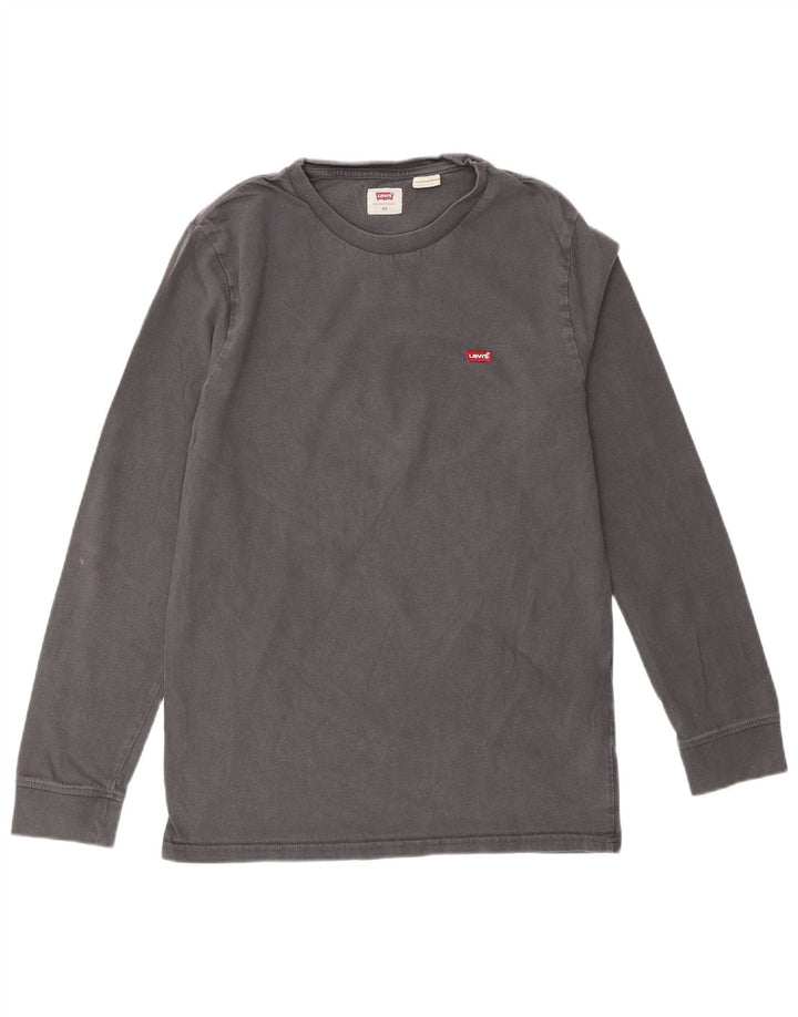 LEVI'S Dametop Langærmet UK 6 XS Grå Bomuld