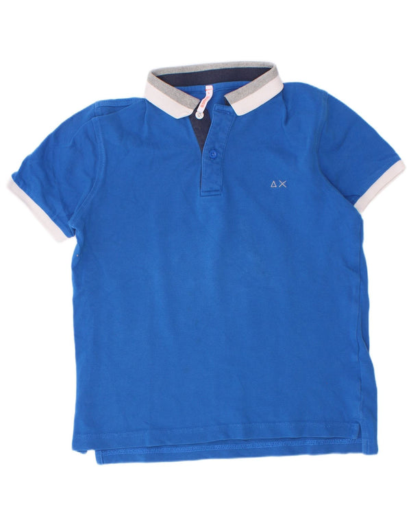 Sun68 Boys Rugby Polo Shirt 5-6 år Blå Bomuld