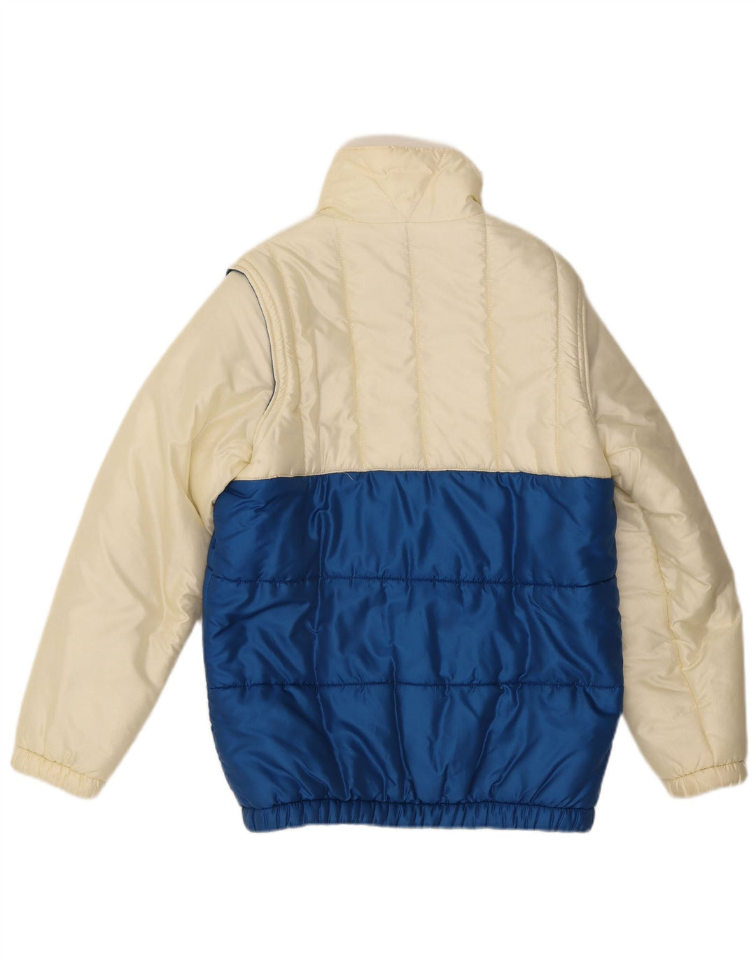 Vintage Skijakke til mænd UK 36 Small Off White Colourblock