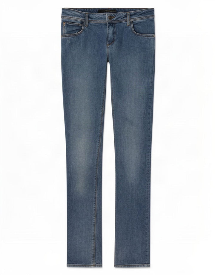 Calvin Klein Dame Slim Jeans W28 L32 Blå Bomuld