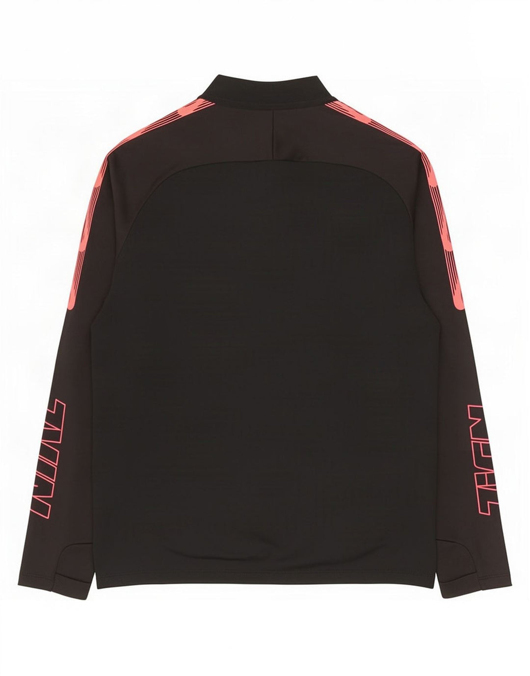 Nike Herre Dri Fit Pullover med lynlås-hals Træningsdragt Top Medium Sort Colourblock
