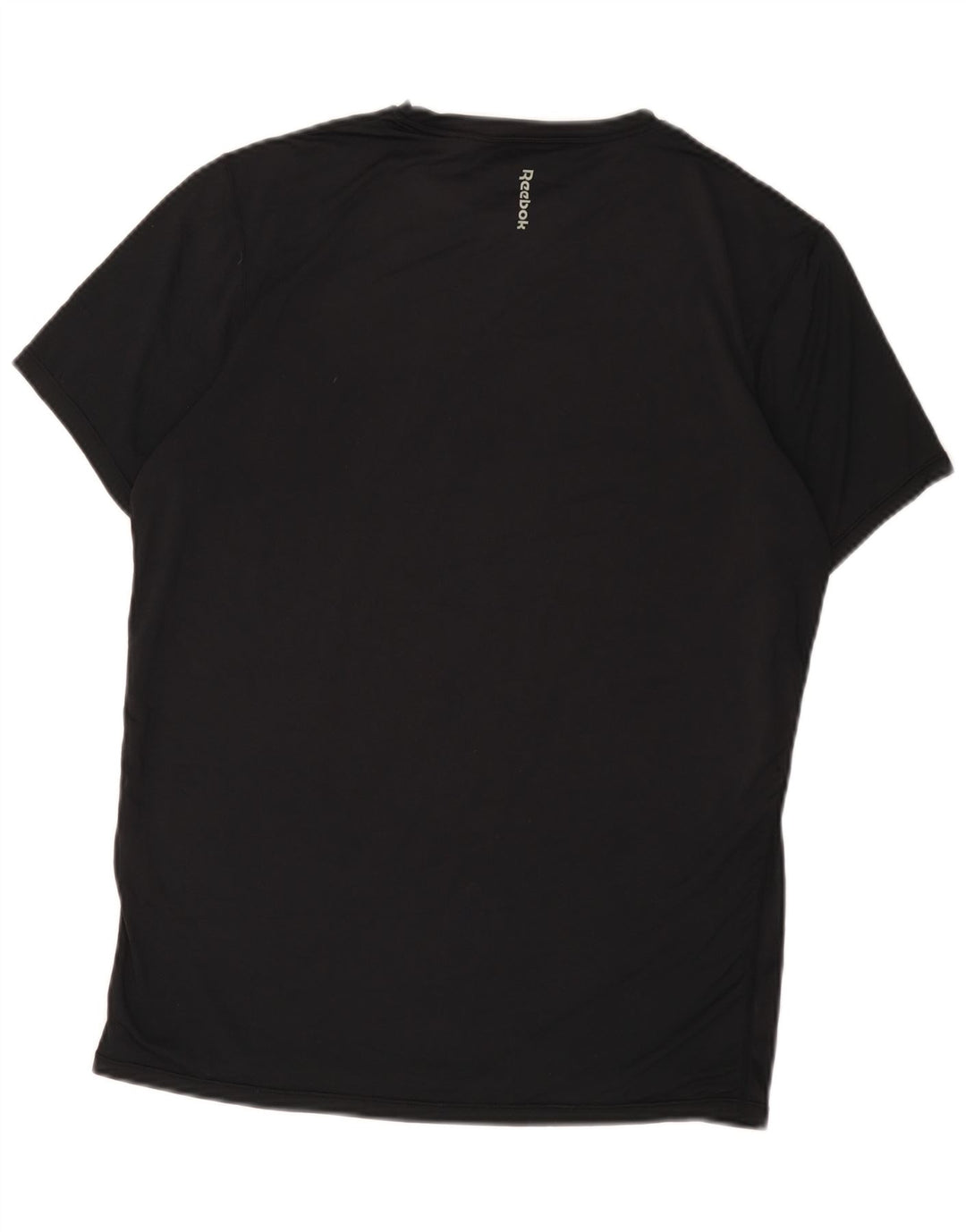 Reebok Herre T-Shirt Top Medium Sort Polyester
