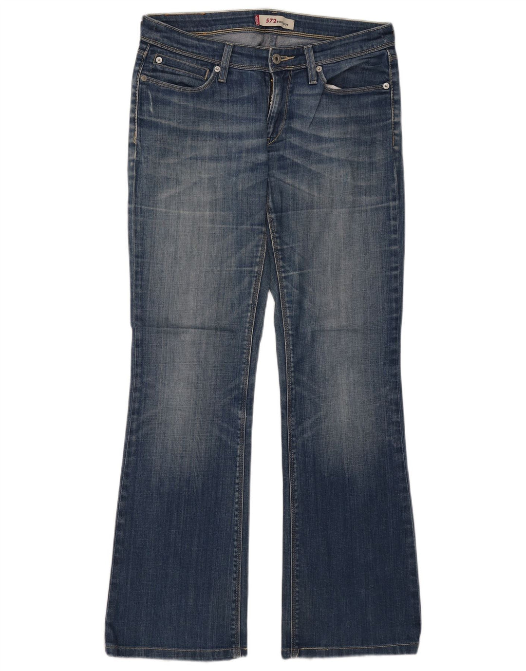 LEVI'S Dame 572 Bootcut Jeans W31 L32 Blå Bomuld