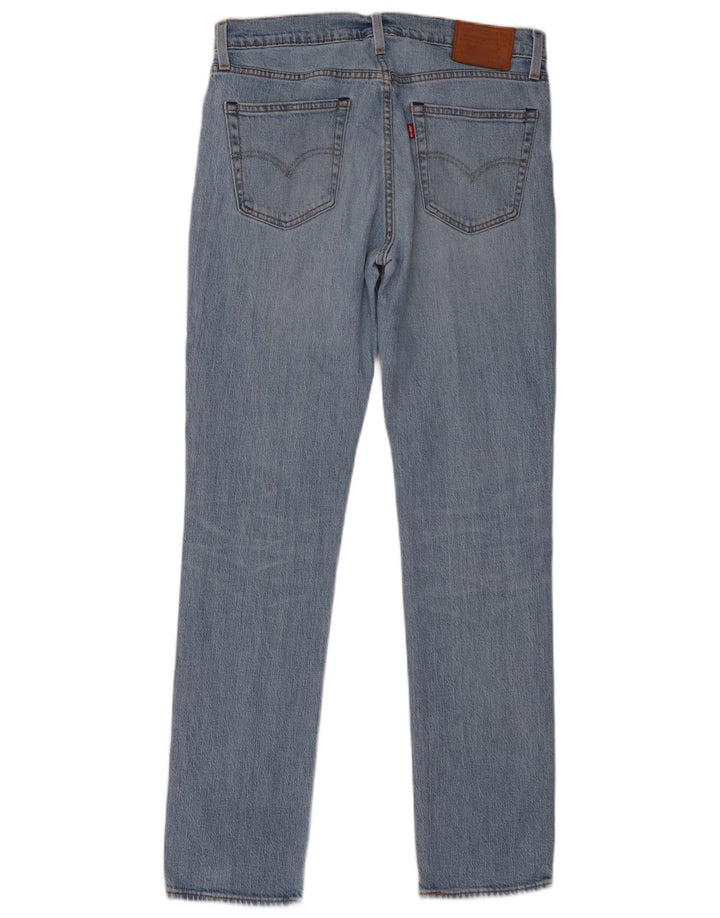 LEVI'S Herre 511 Slim Jeans W34 L34 Blå Bomuld
