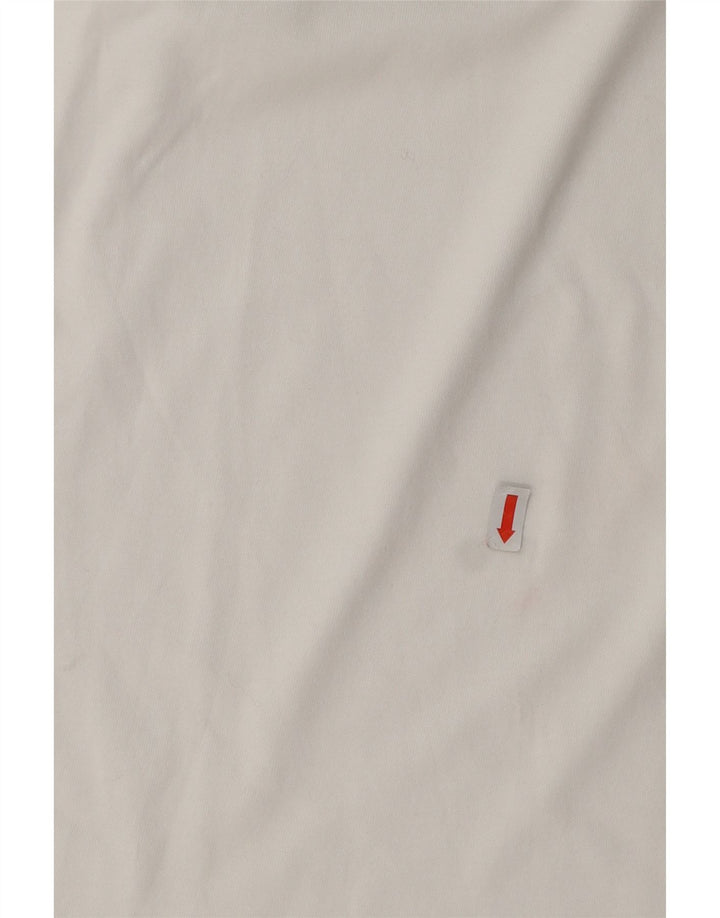 ADIDAS grafisk t-shirt til mænd, lille hvid bomuld