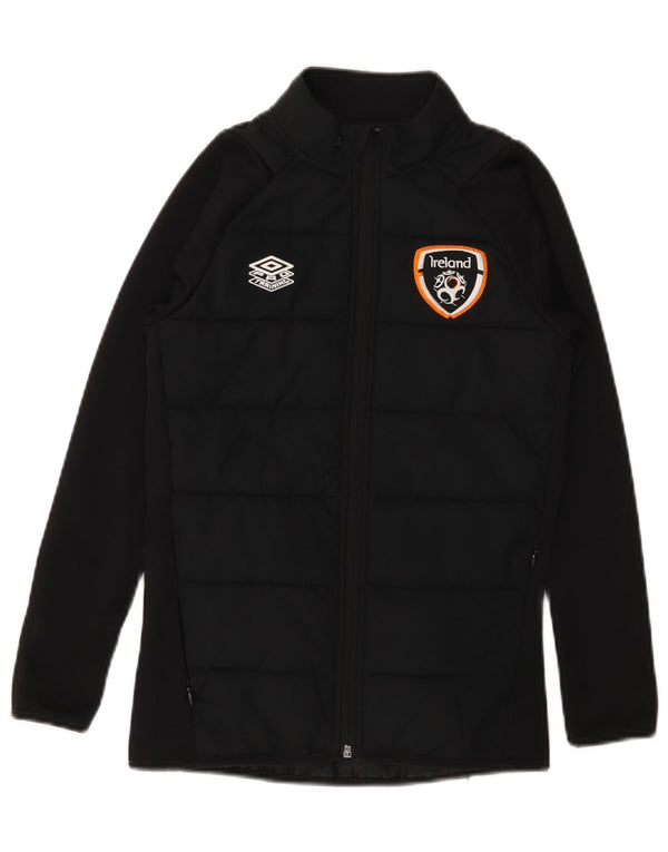 UMBRO Piger Ireland Polstret Jakke 8-9 År Lille Sort Polyester