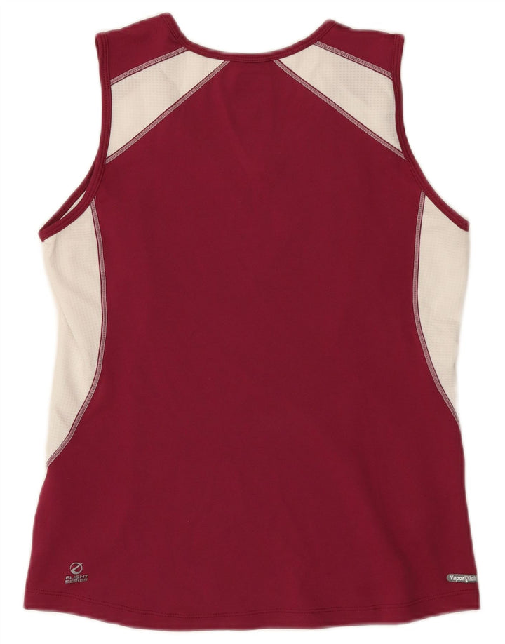 The North Face Damevest Top UK 12 Medium Burgundy Colourblock Polyester